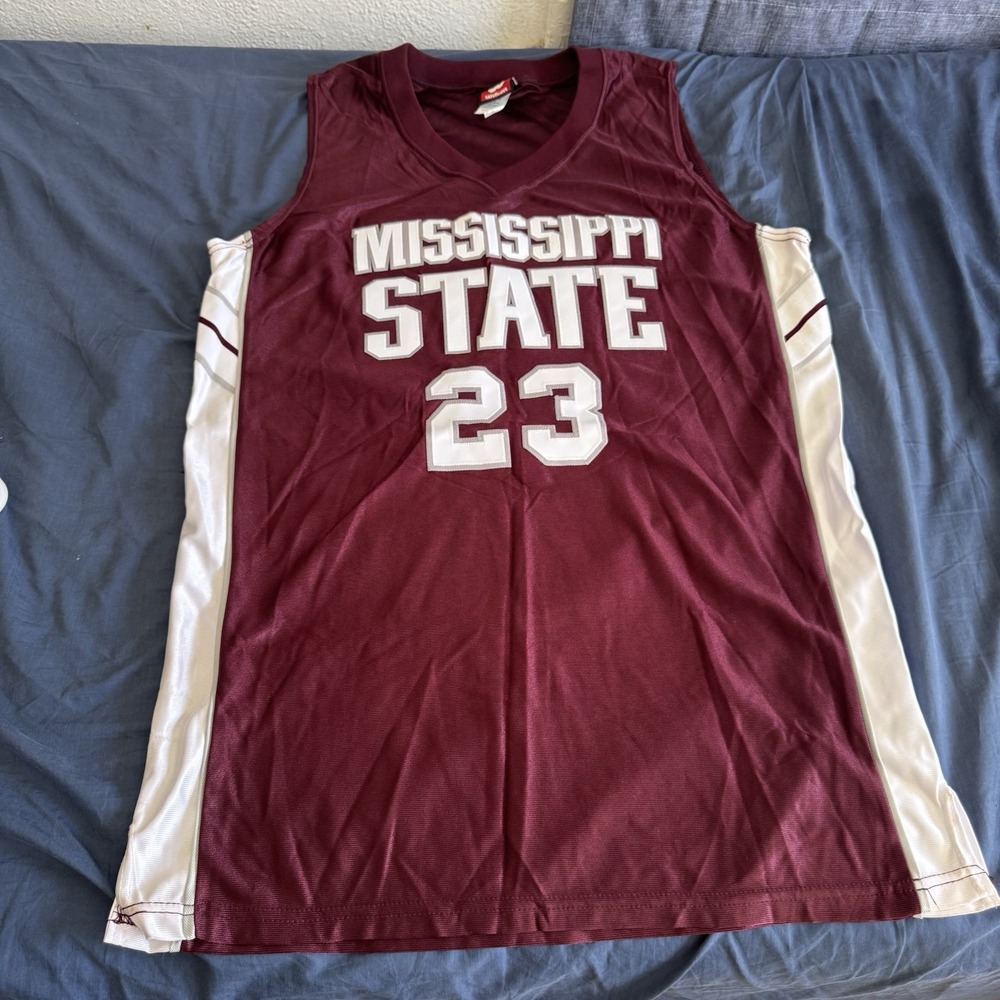 Vintage Mississippi State Bulldogs Basketball Wilson Jersey #23 Size‎ 44